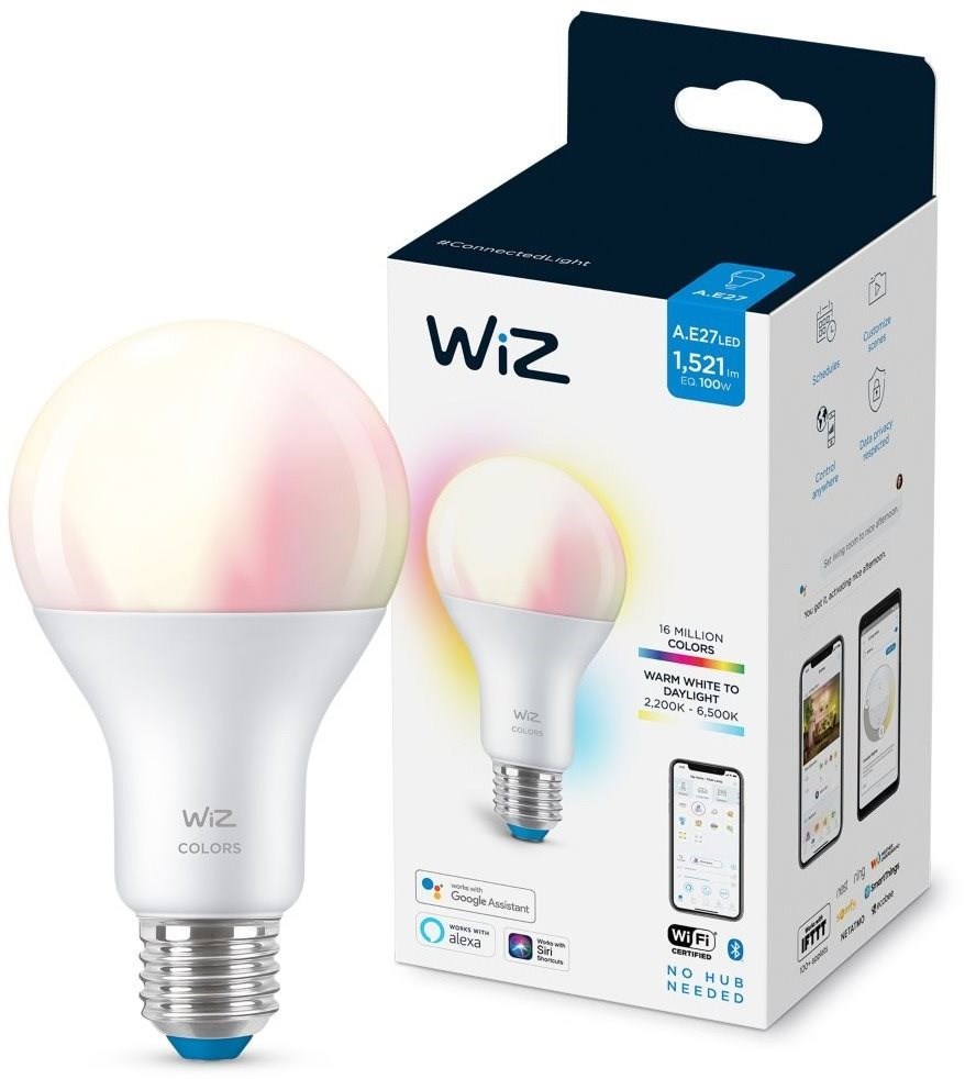 PHILIPS WiZ Wi-Fi BLE 100W  A67 E27 - stmívatelná,  nastavitelná teplota barev,  barevná5 