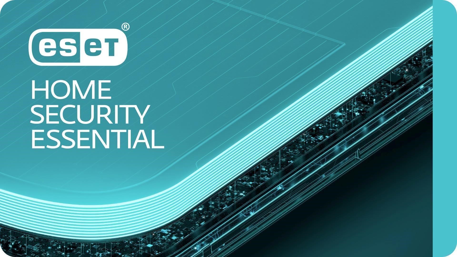 ESET HOME SECURITY Essential pre  8 zariadenia,  predĺženie i nová licencia na 1 rok0 