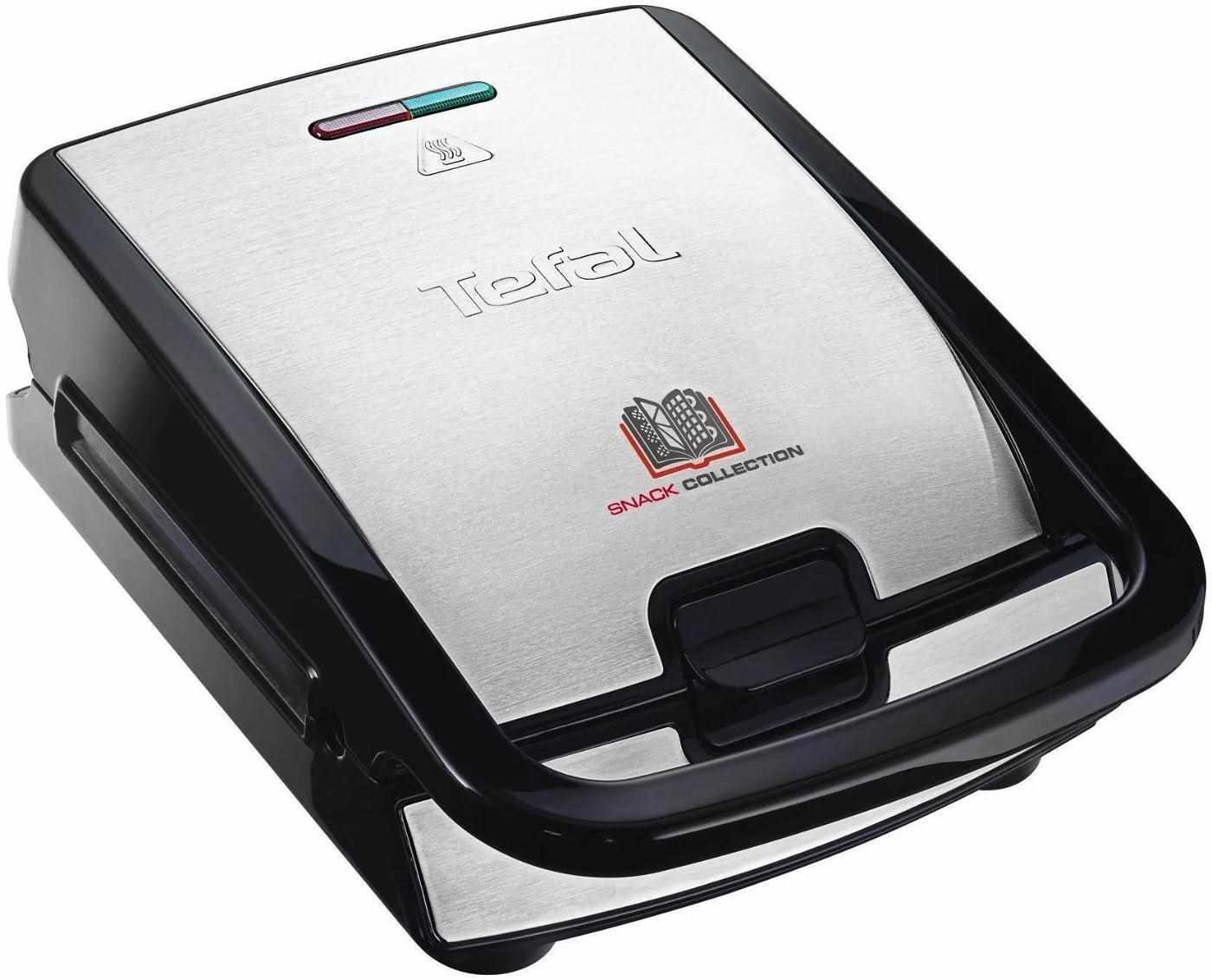 TEFAL SW854D16 Snack Collection 4v1 toustovač,  700 W,  vyměnitelné plotny,  indikátor připravenosti0 