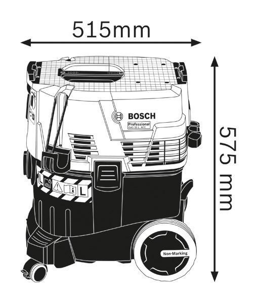 Bosch GAS 35 L AFC síťový vysavač,  1200 W,  mokrý a suchý úklid,  35 l,  automatické čištění filtru1 