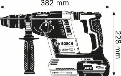 Bosch GBH 18V-26F,  akumulátorové vrtací kladivo s SDS plus4 