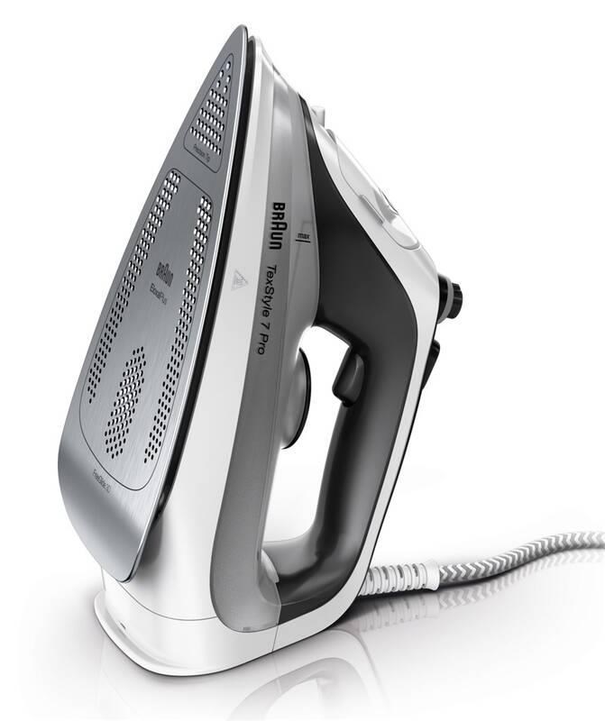 Braun SI7149WB TexStyle 7 Pro napařovací žehlička, 2900 W, AntiDrip, automatické vypnutí, kropení, černá / bílá1 