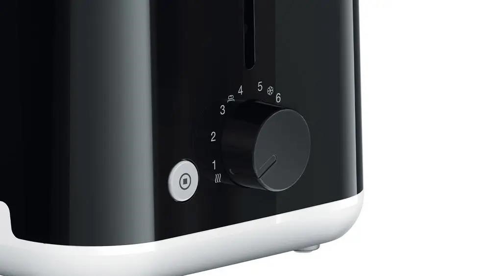 Braun HT1010BK topinkovač, 2 topinky, regulace opékání, opětovný ohřev, rozmrazování, černý2 