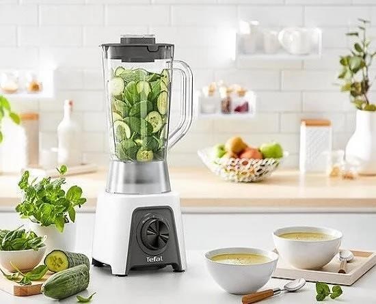 Tefal BL2C0130 Blendeo Plus stolní mixér,  450 W,  2 rychlosti,  1.5 l,  pulzní funkce,  drcení ledu,  bílý0 