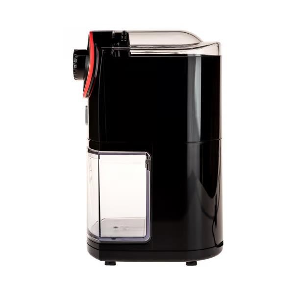 Melitta Molino mlýnek na kávu,  100 W,  17 hrubostí mletí,  zásobník na 200 g,  černý /  červený3 