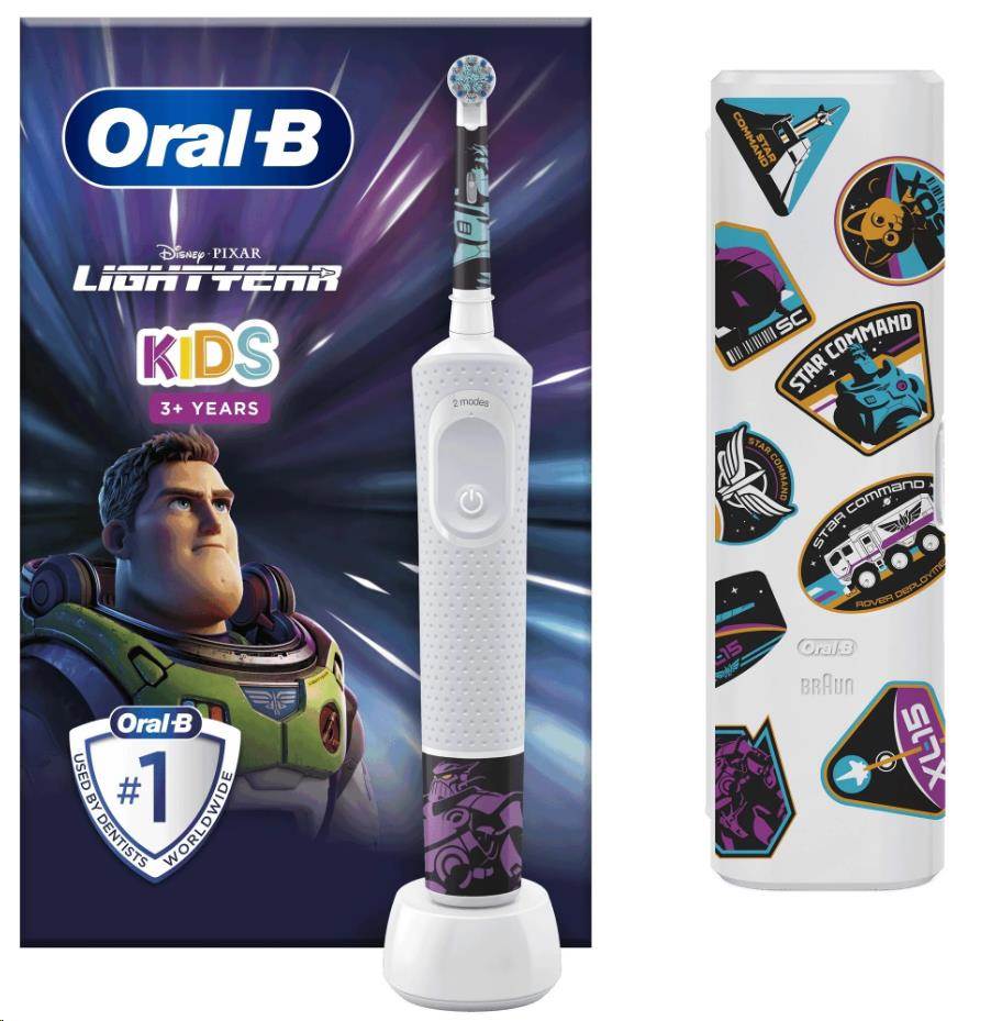 Oral-B Vitality D100 Kids Lightyear elektrický zubní kartáček,  oscilační,  2 režimy,  časovač1 