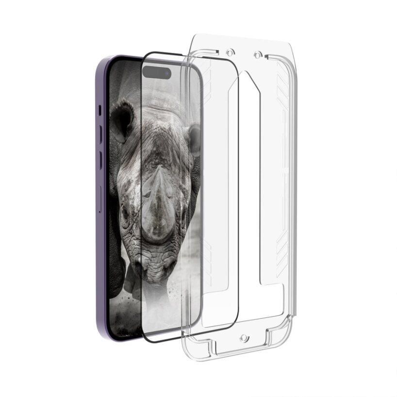 RhinoTech Tvrzené ochranné 2.5D sklo s aplikátorem pro Apple iPhone 14 Pro0 