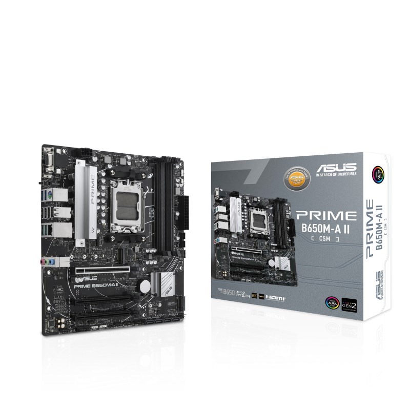 ASUS MB Sc AM5 PRIME B650M-A II-CSM,  AMD B650,  4xDDR5,  1xDP,  1xHDMI,  1xVGA,  mATX4 