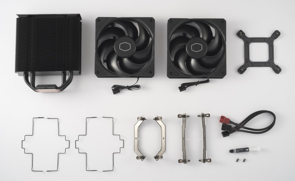 Cooler Master chladič Hyper 212 Black X Duo,  120mm,  LGA1851,  AM5,  černá9 