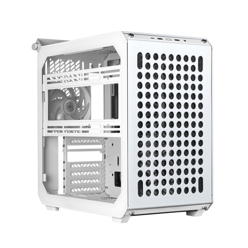 Cooler Master case Qube 500 Flatpack,  E-ATX,  Průhledná bočnice,  1x 120mm Fan,  Bílá0 