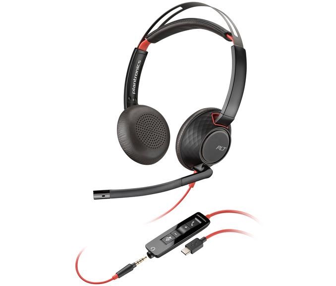 Náhlavná súprava Poly Blackwire 5220 USB-C/A + 3,5 mm jack0 