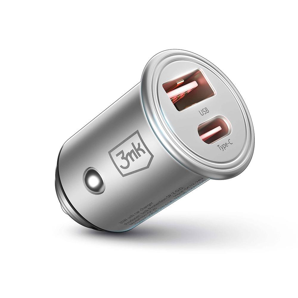 3mk nabíječka do auta - Hyper Car Charger 45W,  1x USB + 1x USB-C (PD)2 