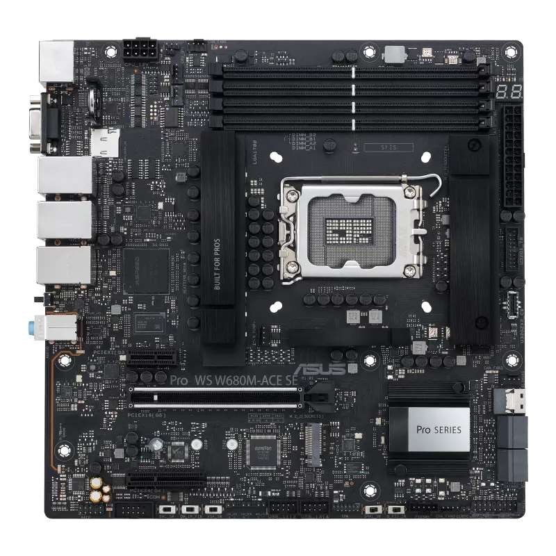 ASUS MB Sc LGA1700 PRO WS W680M-ACE SE,  Intel W680,  4xDDR5,  1xDP,  1xHDMI,  1xVGA,  1xmATX0 