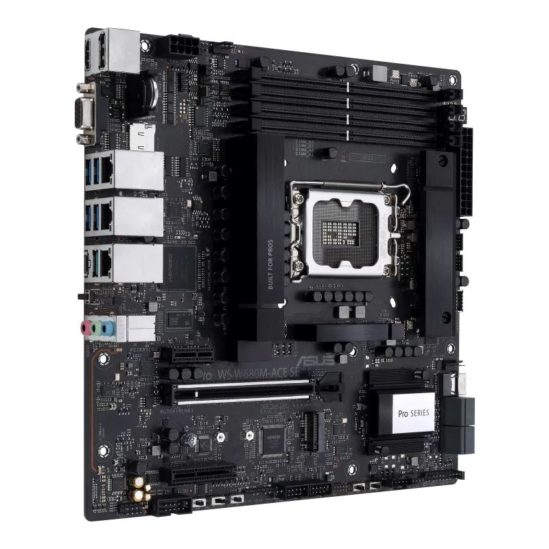ASUS MB Sc LGA1700 PRO WS W680M-ACE SE,  Intel W680,  4xDDR5,  1xDP,  1xHDMI,  1xVGA,  1xmATX1 