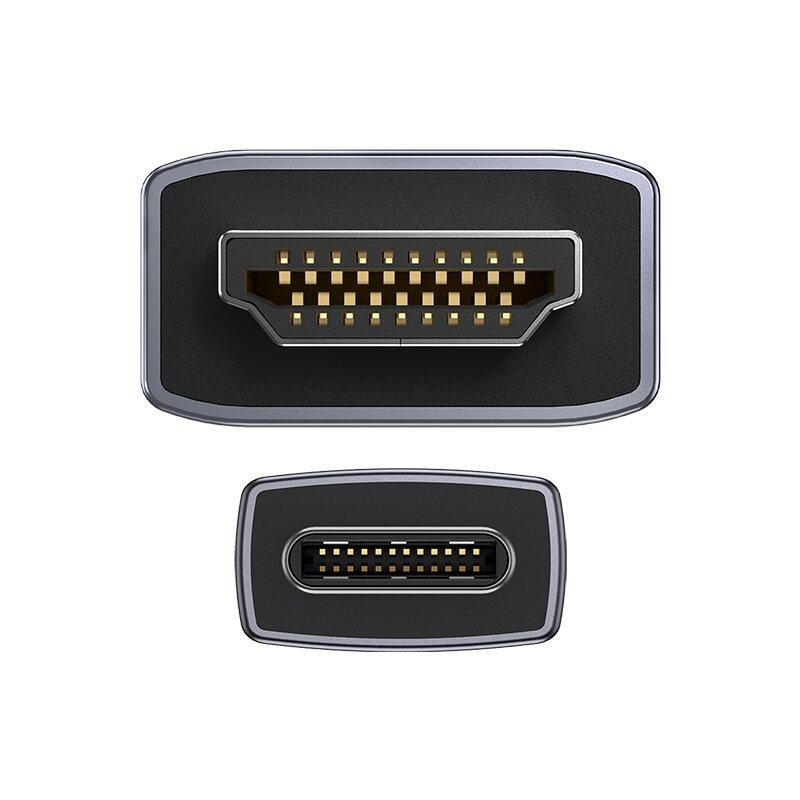Baseus Graphene Series USB-C na HDMI 2.0, 4K 60Hz, kabel 1m, černá0 