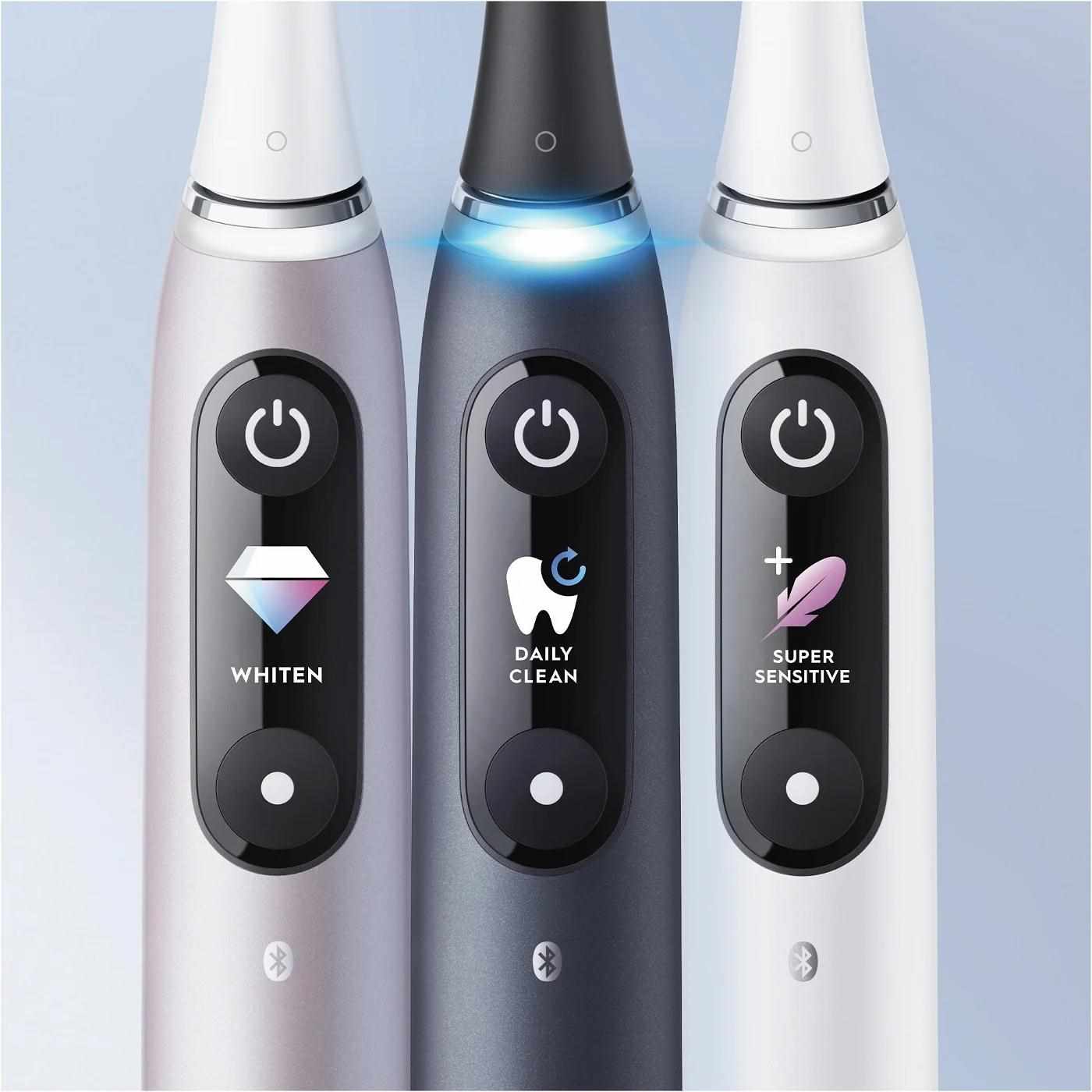 Oral-B iO Series 9 Black Onyx elektrický zubní kartáček,  magnetický,  senzor tlaku,  7 režimů,  OLED displej,  AI,  černý4 
