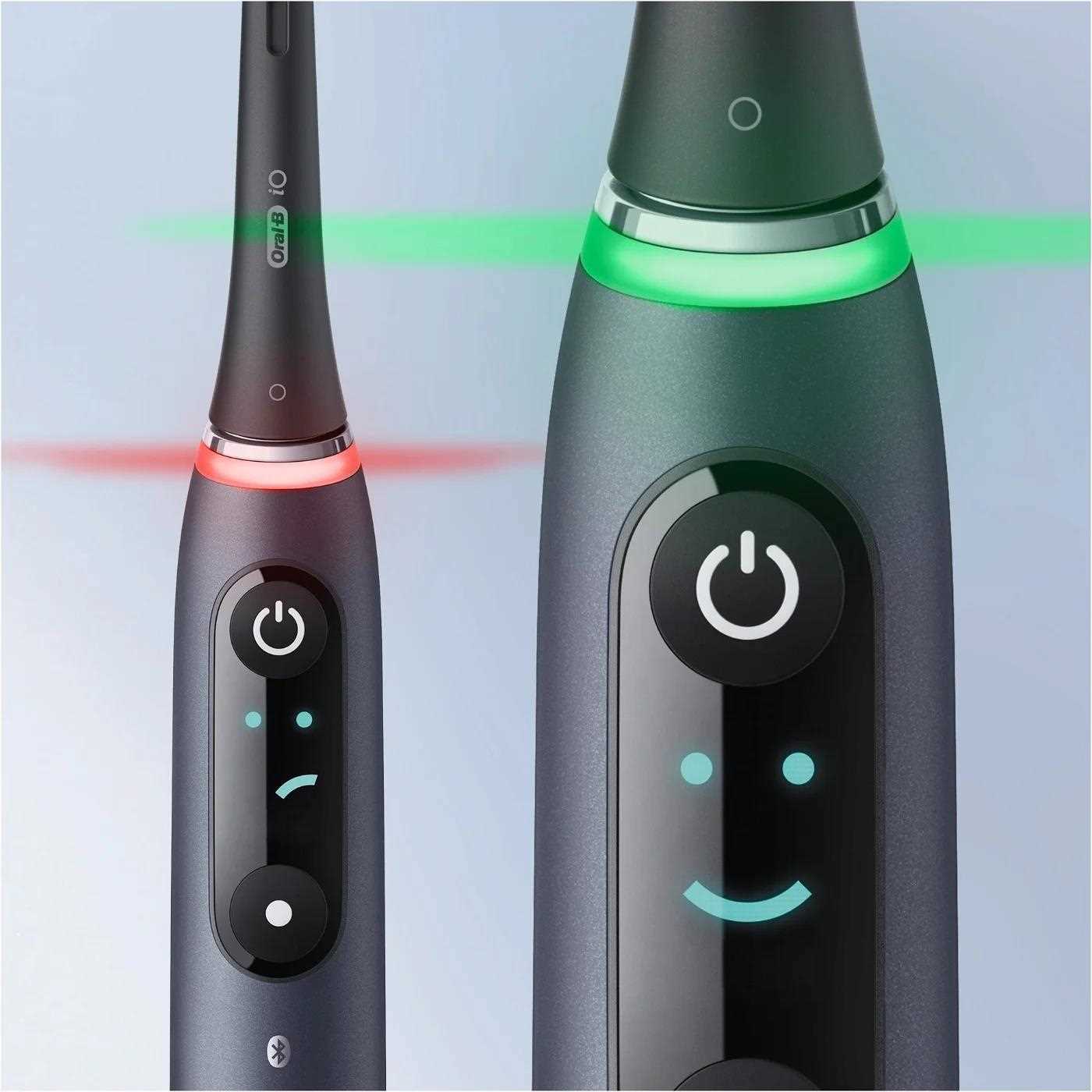 Oral-B iO Series 9 Black Onyx elektrický zubní kartáček, magnetický, senzor tlaku, 7 režimů, OLED displej, AI, černý4 