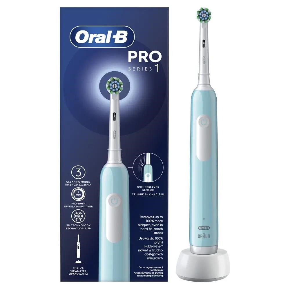 Oral-B Pro Series 1 elektrický zubní kartáček,  3 režimy,  oscilační,  časovač,  Smart funkce,  karibská modrá1 