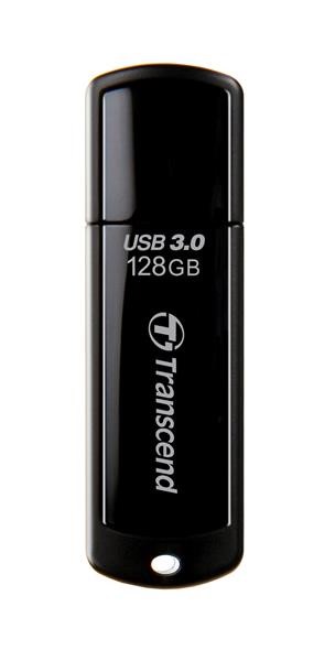 TRANSCEND Flash disk 128GB JetFlash®700,  USB 3.0 (R:90/ W:40 MB/ s) čierna1 
