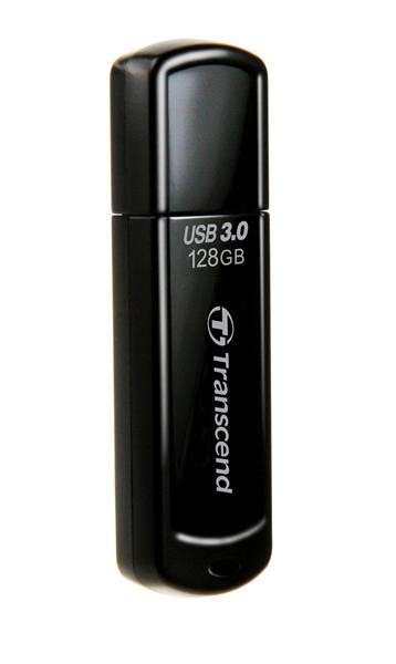 TRANSCEND Flash disk 128GB JetFlash®700,  USB 3.0 (R:90/ W:40 MB/ s) čierna1 