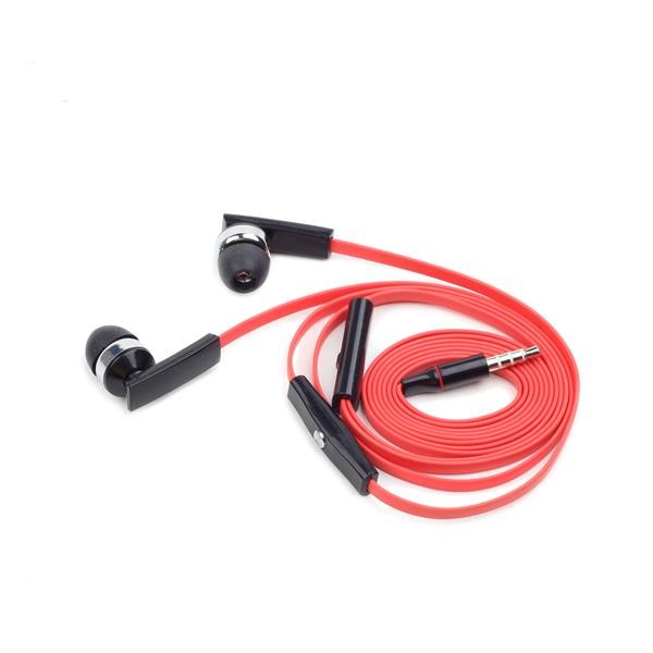 GEMBIRD sluchátka s mikrofonem MHS-EP-OPO pro MP3,  plochý kabel,  černá5 
