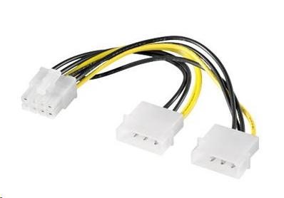 PREMIUMCORD Redukcia napájania 2x MOLEX PCI-e 8pin0 