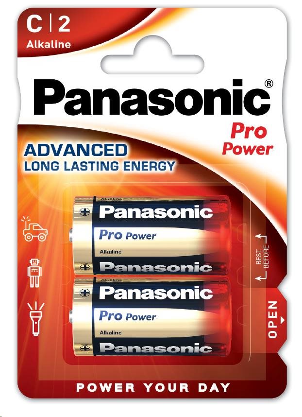 PANASONIC Alkalické baterie Pro Power LR14PPG/ 2BP C 1, 5V (Blistr 2ks)0 