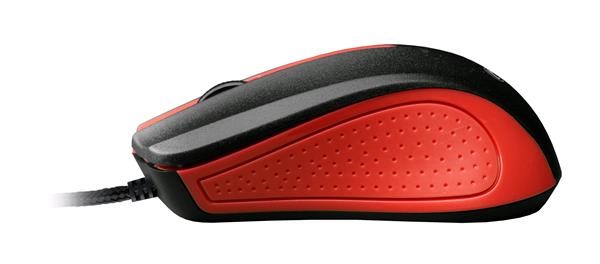 Myš C-TECH WM-01,  červená,  USB2 