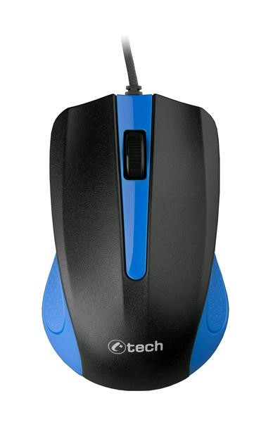 Myš C-TECH WM-01, modrá, USB2 