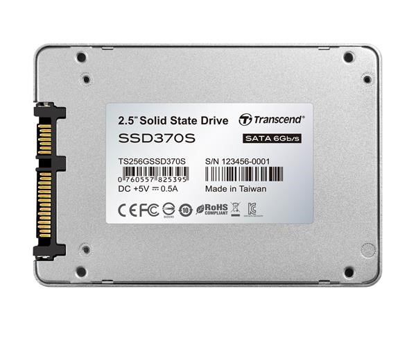 TRANSCEND SSD 370S 256GB,  SATA III 6Gb/ s,  MLC (Premium),  hliníkové puzdro4 