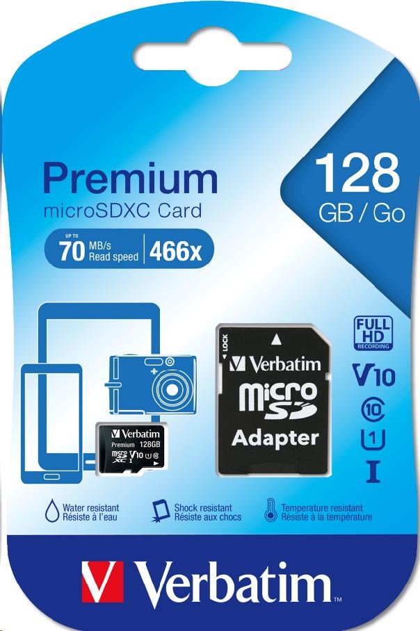 VERBATIM Premium U1 Micro SecureDigital SDXC 128 GB0 