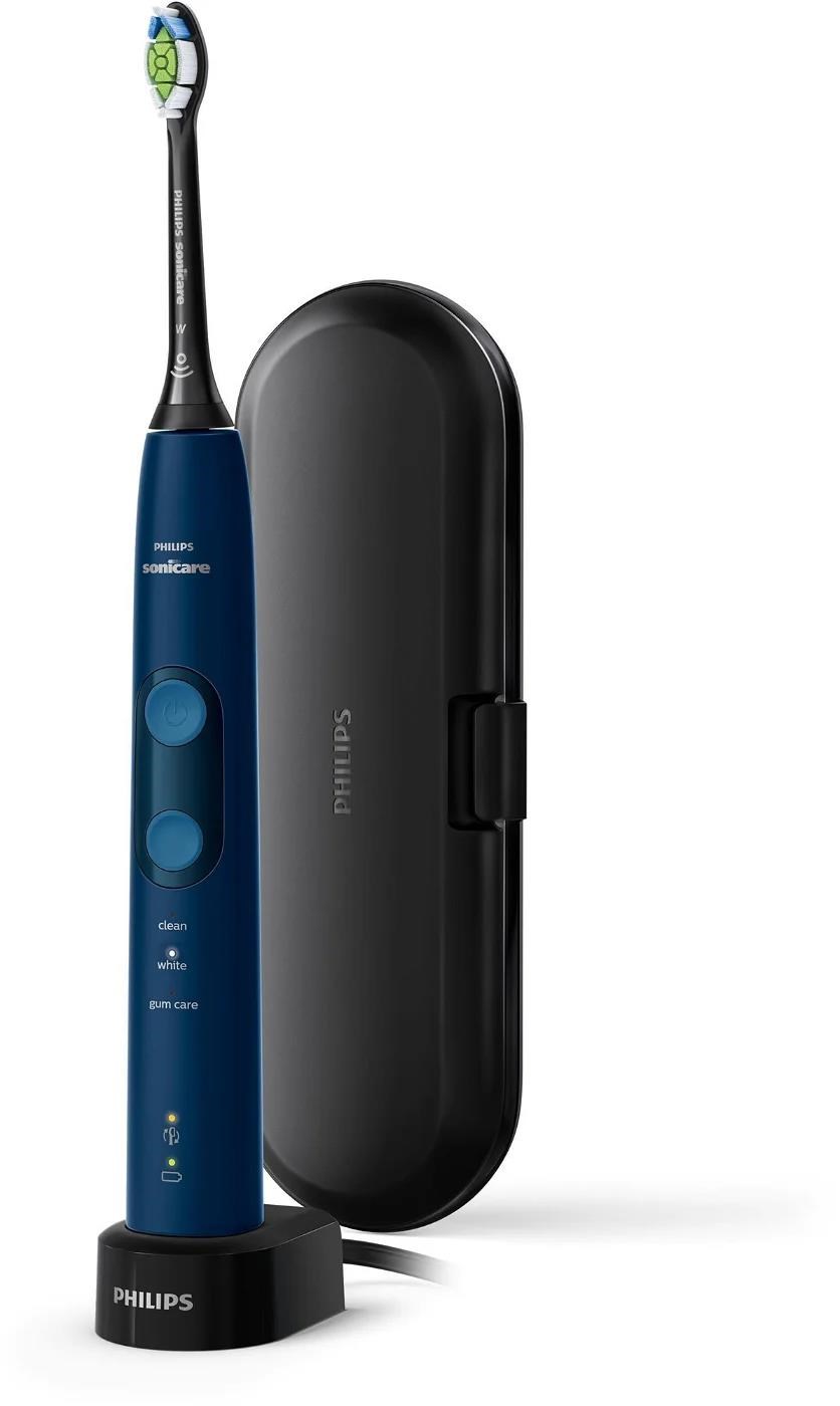 Philips Sonicare 5100 HX6851/ 53 elektrický zubní kartáček,  sonický,  3 režimy,  tlakový senzor,  námořnická modř0 