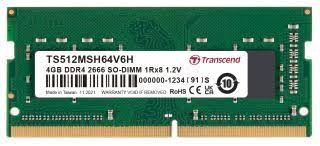 TRANSCEND SODIMM DDR4 4GB 2666MHz 1Rx8 CL190 