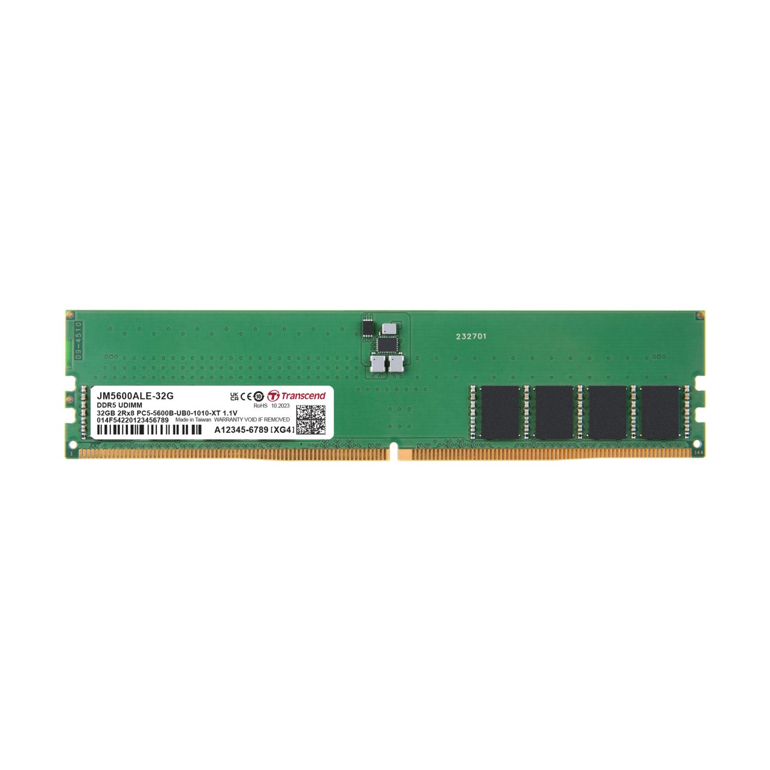TRANSCEND DIMM DDR5 32GB 5600MHz 2Rx8 CL460 