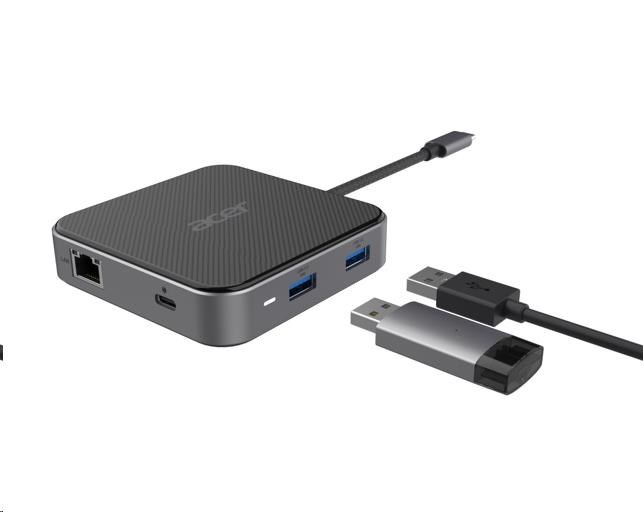 Kľúč ACER 7v1 typu C: 3 x USB3.0,  1 x HDMI,  1 x pd typu C,  1 x čítačka sd kariet,  1 x čítačka tf kariet2 