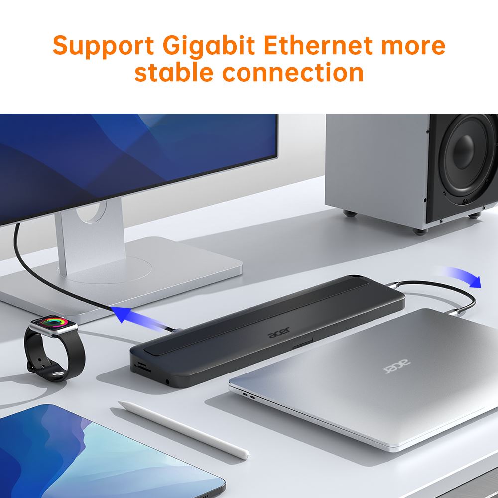 Kľúč ACER 7v1 typu C: 3 x USB3.0, 1 x HDMI, 1 x pd typu C, 1 x čítačka sd kariet, 1 x čítačka tf kariet3 