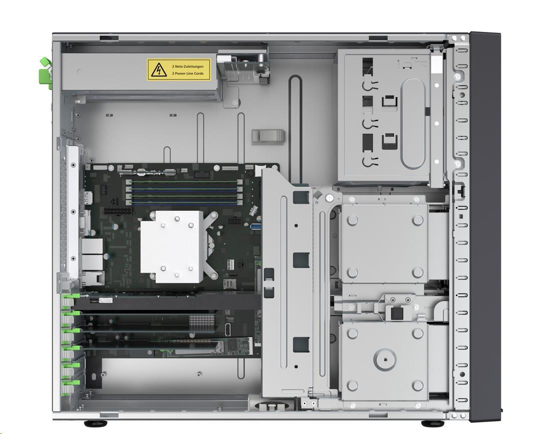 FUJITSU SRV TX1330M5 PRIMERGY Xeon E-2388G 8C/ 16T 3.2GHz 32GB(2Rx8)2xM.2 SATA,  BEZ HDD 8xBAY2.5 H-P RP1-TITAN-500W1 