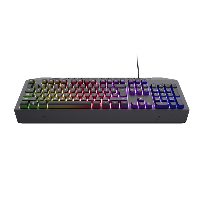 TRUST herní klávesnice GXT836 EVOCX,  membránová,  USB,  US4 