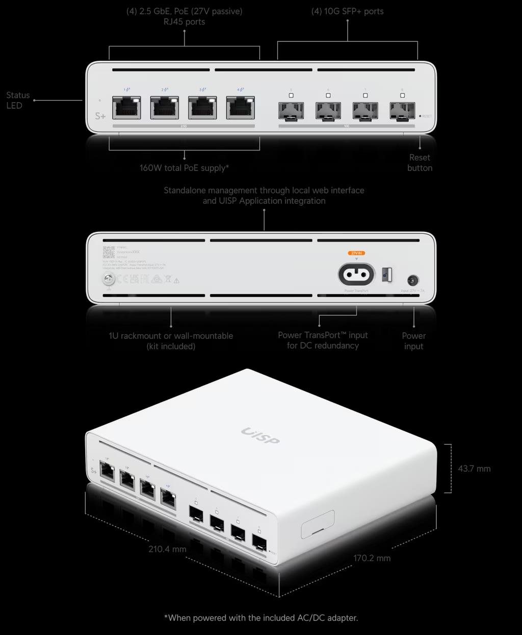 UBNT UISP Switch Plus,  UISP Switch Plus0 