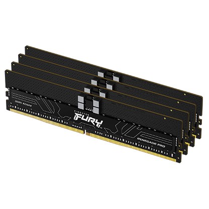 KINGSTON DIMM DDR5 128GB(Kit of 4) 6000MT/ s ECC Reg FURY Renegade Pro EXPO0 