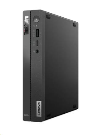 LENOVO PC ThinkCentre neo 50q Gen4 Tiny - i3-1215U, 8GB, 256SSD, DP, HDMI, Int. Intel UHD, čierna, W11P, 3Y Onsite1 