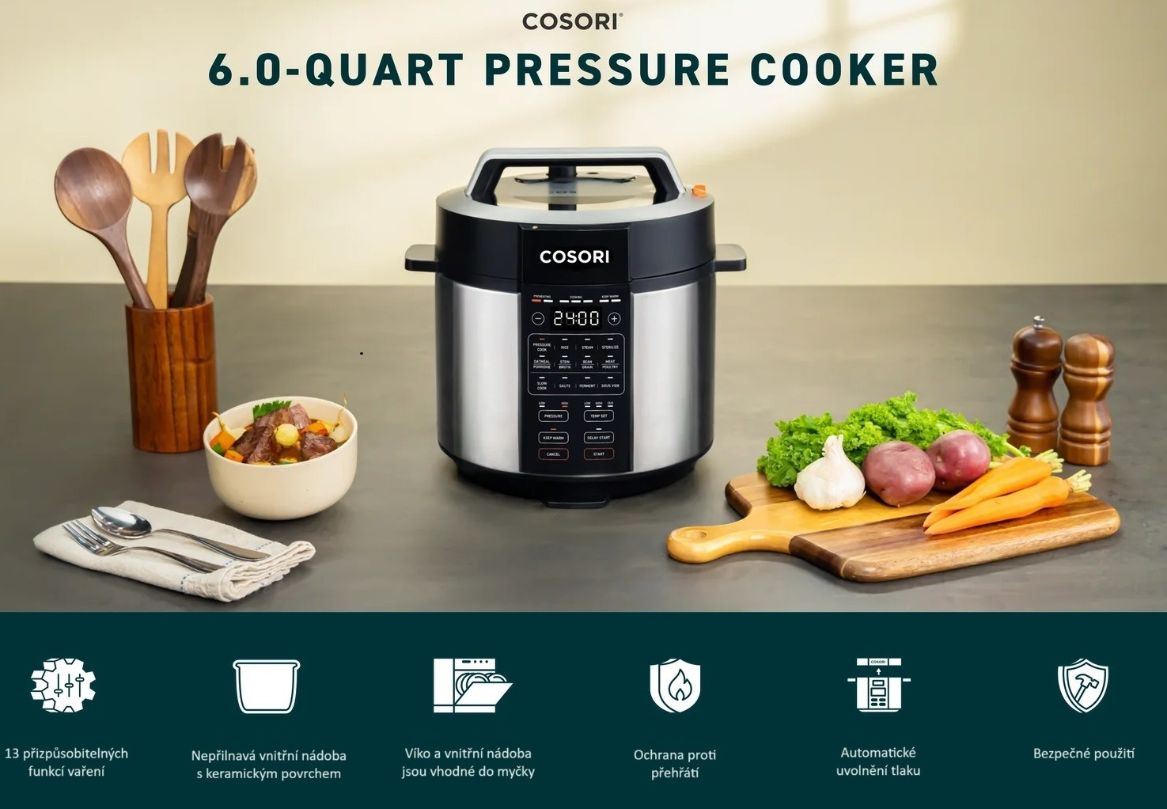 Cosori Multicooker CMC  - multifunkční tlakový hrnec 5.7L3 