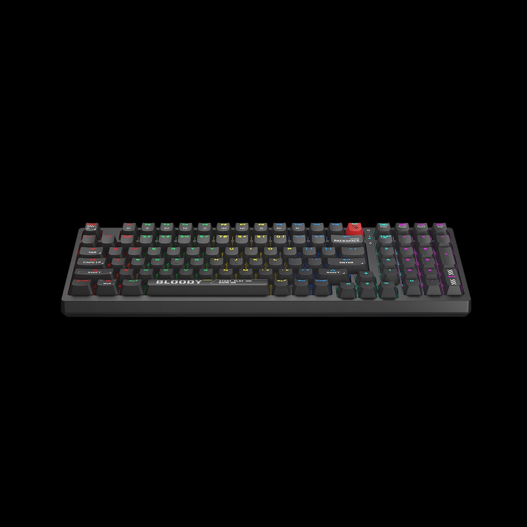 A4tech Bloody S98 Black RGB mechanická herní klávesnice,  USB,  CZ2 