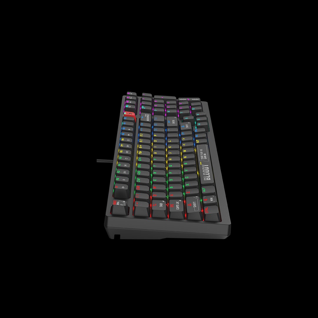 A4tech Bloody S98 Black RGB mechanická herní klávesnice,  USB,  CZ3 
