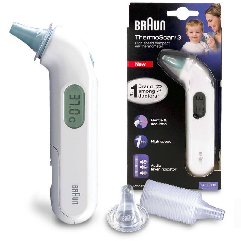 Braun IRT 3030 ThermoScan 3 dětský teploměr,  bezkontaktní,  infračervený,  do ucha1 