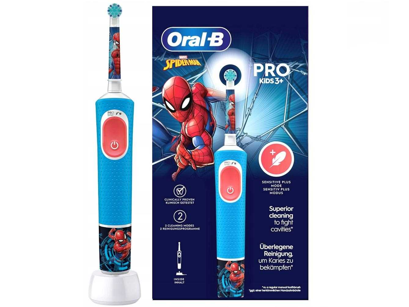 Oral-B Vitality Pro 103 Kids Spiderman elektrický zubní kartáček,  oscilační,  2 režimy,  časovač2 