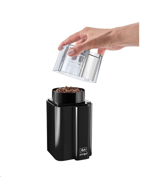Melitta Amigo mlýnek na kávu,  čepele z nerezové oceli,  černý2 