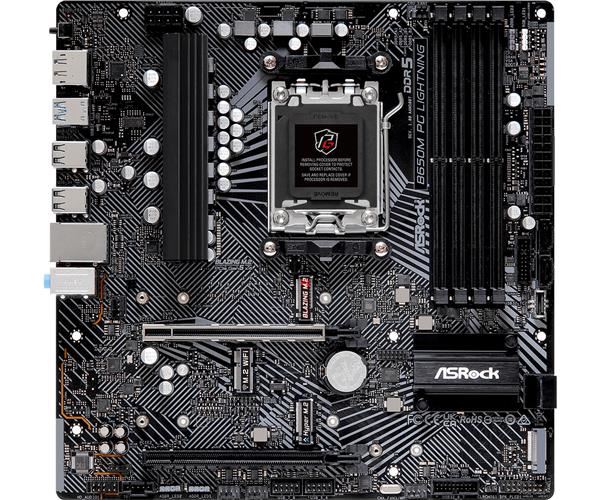 ASRock MB Sc AM5 B650M PG LIGHTNING, AMD B650, 4xDDR5, 1xDP, 1xHDMI, mATX1 