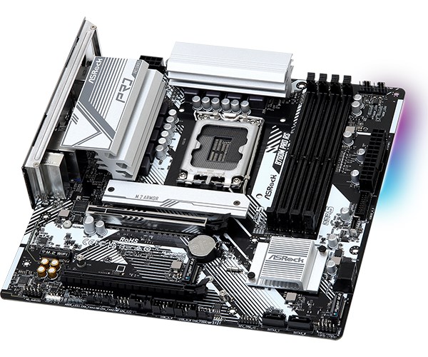 ASRock MB Sc LGA1700 B760M PRO RS,  Intel B760,  4xDDR5,  1xDP,  1xHDMI,  mATX2 