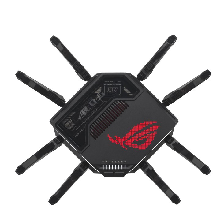 ASUS ROG Rapture GT-BE98 Gaming Router,  WiFi 7,  Dual 10G Ports,  AURA RGB,  AiMesh2 